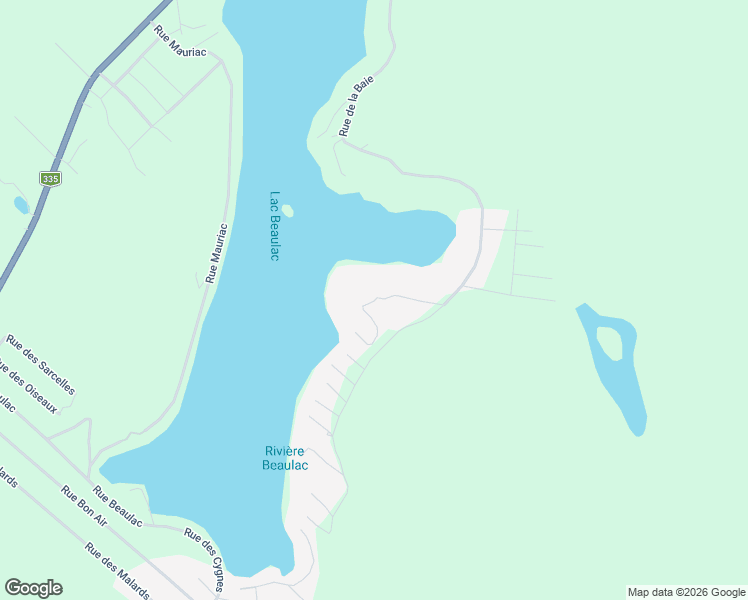 map of restaurants, bars, coffee shops, grocery stores, and more near 1420 Rue de la Baie in Chertsey