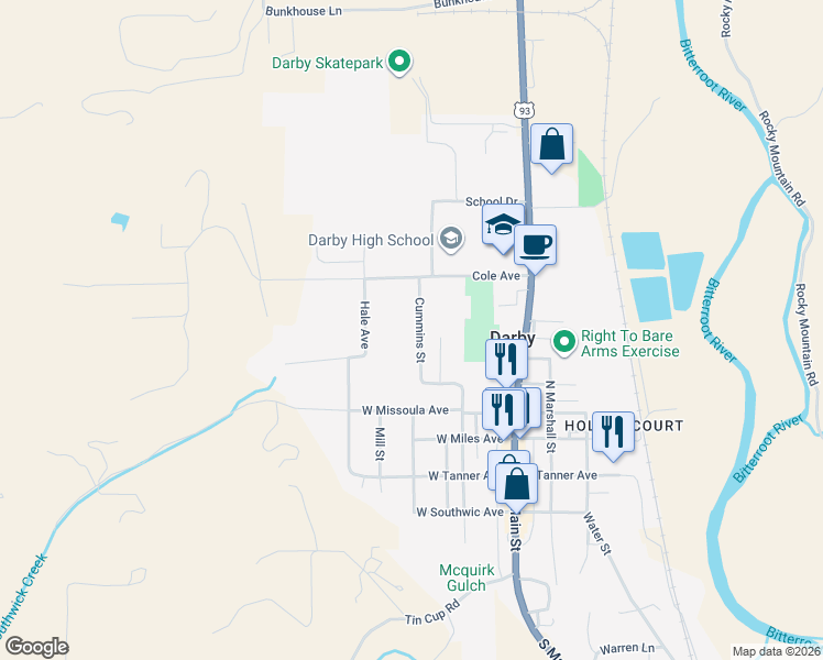 113 Cummins Street, Darby MT Walk Score