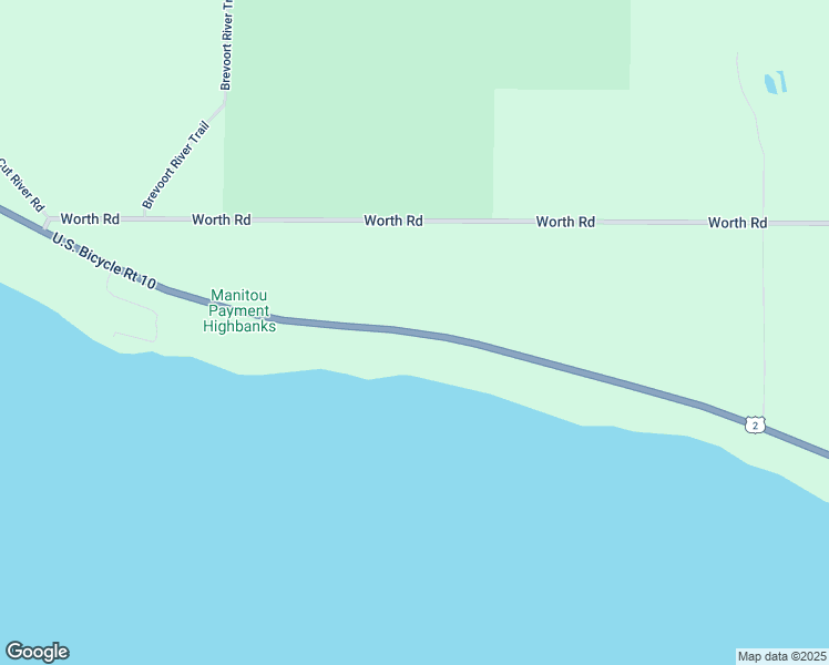 map of restaurants, bars, coffee shops, grocery stores, and more near U.S. 2 in Mackinac