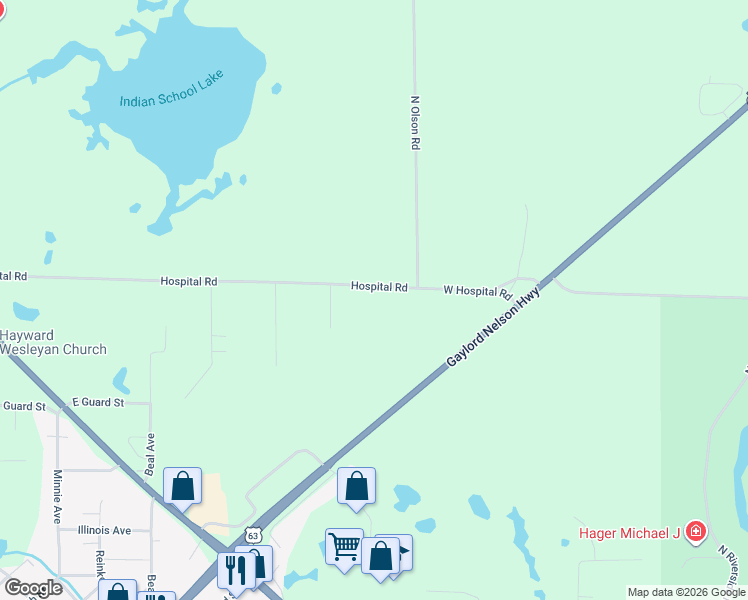 map of restaurants, bars, coffee shops, grocery stores, and more near 15551 West Hospital Road in Hayward