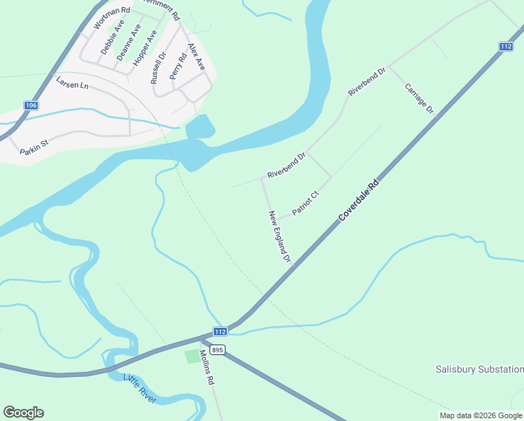 map of restaurants, bars, coffee shops, grocery stores, and more near 31 New England Drive in Upper Coverdale