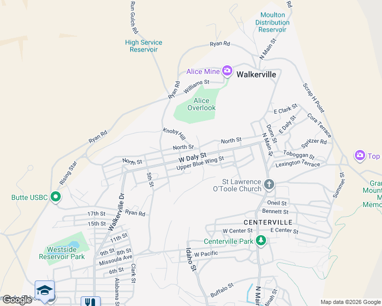 map of restaurants, bars, coffee shops, grocery stores, and more near 1554-1598 3rd St in Walkerville
