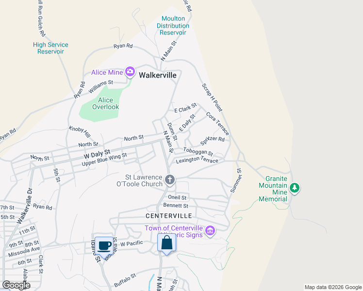 map of restaurants, bars, coffee shops, grocery stores, and more near 1500-1598 Clayton St in Walkerville