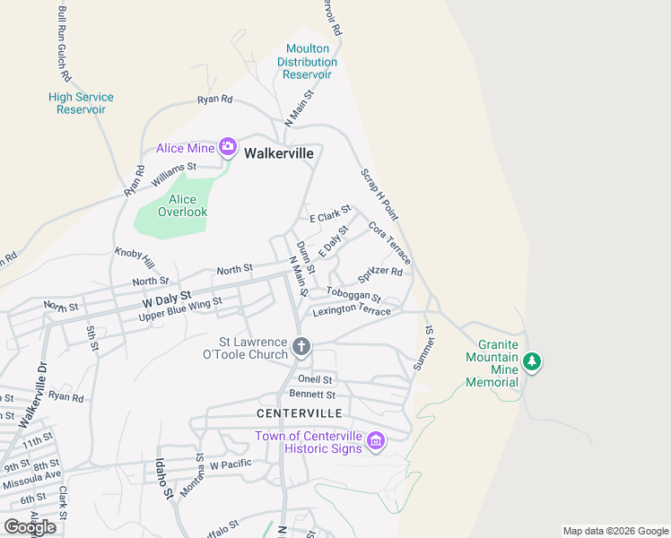 map of restaurants, bars, coffee shops, grocery stores, and more near 1500 Clayton Street in Walkerville