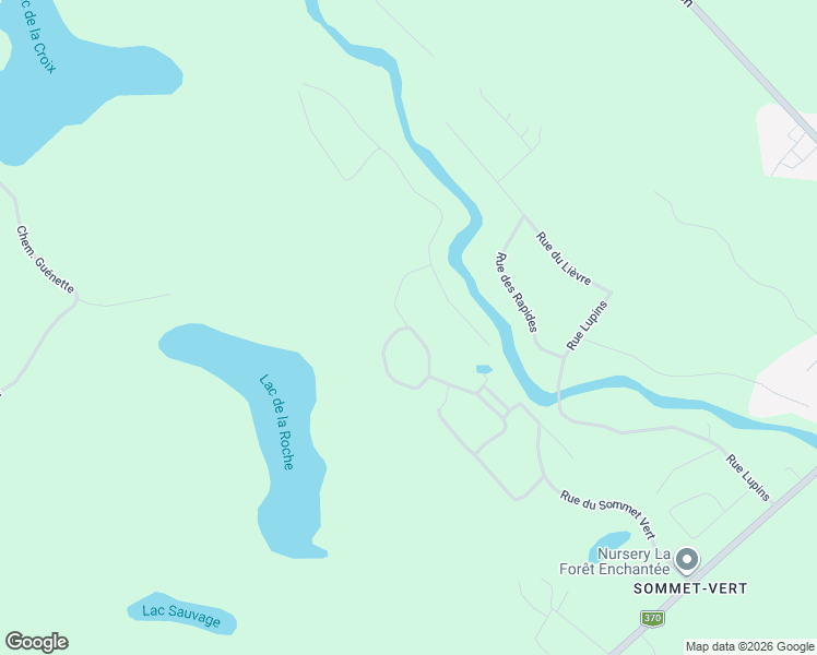 map of restaurants, bars, coffee shops, grocery stores, and more near Rue du Sommet Blanc in Sainte-Marguerite-du-Lac-Masson