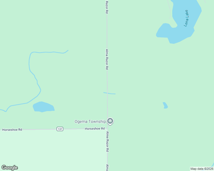 map of restaurants, bars, coffee shops, grocery stores, and more near Alma Razor Road in Pine County