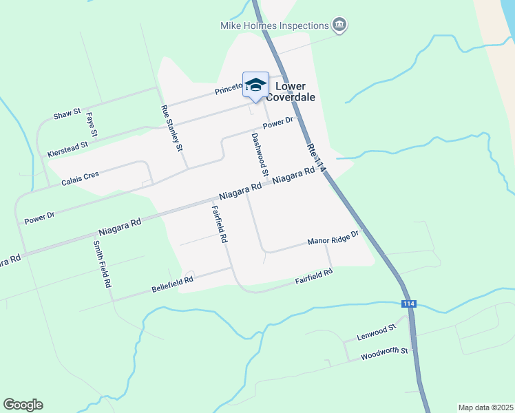 map of restaurants, bars, coffee shops, grocery stores, and more near 72 Manor Ridge Drive in Lower Coverdale