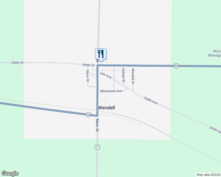 map of restaurants, bars, coffee shops, grocery stores, and more near 519 Minnesota Avenue in Wendell