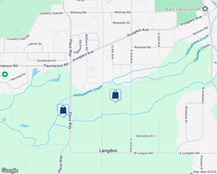 map of restaurants, bars, coffee shops, grocery stores, and more near 208 Dublin Street in Walla Walla