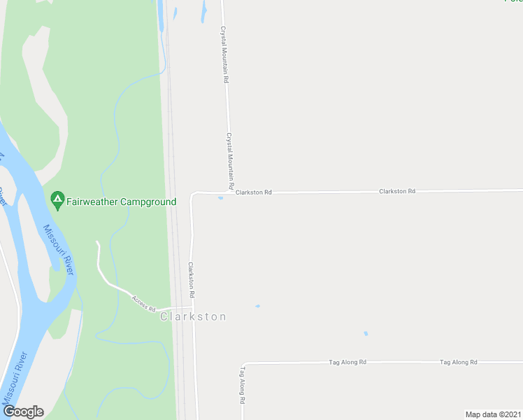 map of restaurants, bars, coffee shops, grocery stores, and more near 12790 Clarkston Road in Three Forks