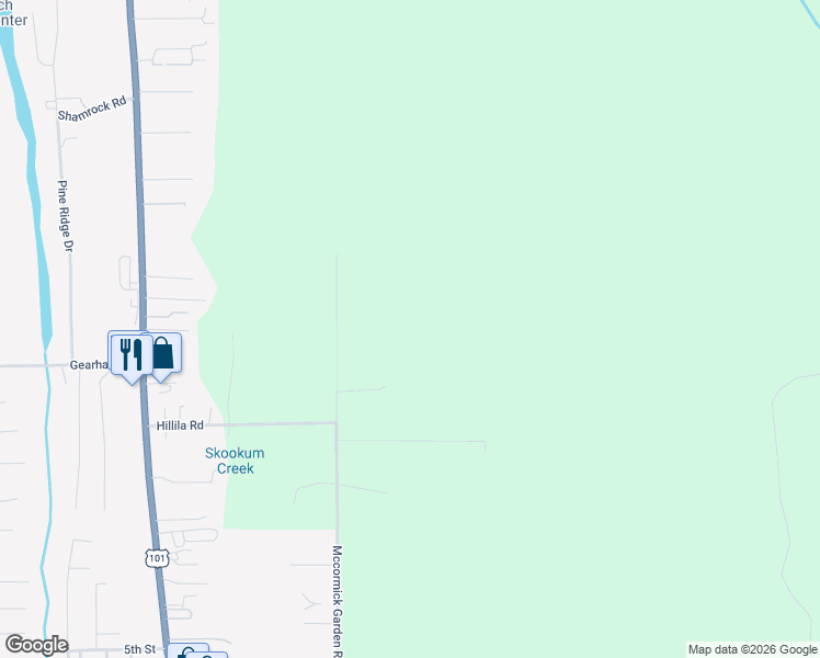 map of restaurants, bars, coffee shops, grocery stores, and more near 88271 Mccormick Garden Road in Gearhart