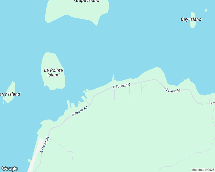 map of restaurants, bars, coffee shops, grocery stores, and more near 30789-30991 East Tourist Road in Drummond