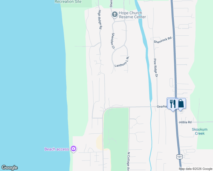 map of restaurants, bars, coffee shops, grocery stores, and more near 1987 Gearhart Green Drive in Seaside