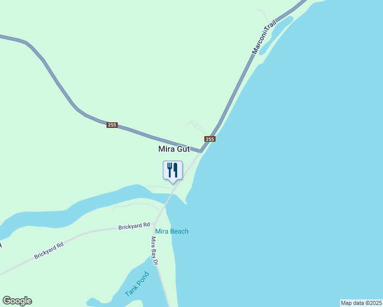 map of restaurants, bars, coffee shops, grocery stores, and more near 0 Mira Bay Drive in Mira Gut