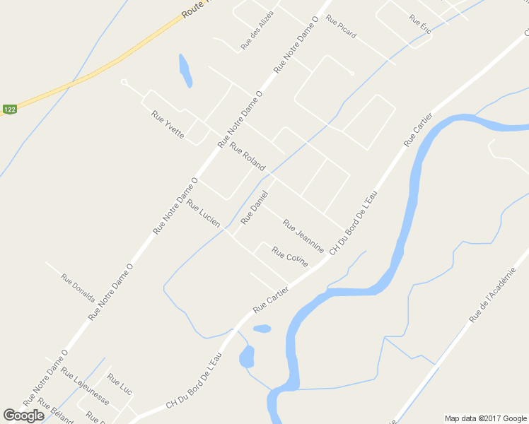 map of restaurants, bars, coffee shops, grocery stores, and more near 26 Rue Jeannine in Victoriaville