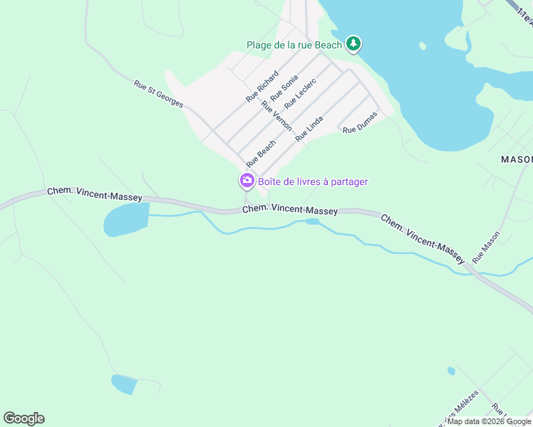 map of restaurants, bars, coffee shops, grocery stores, and more near 4595 Chemin Vincent-Massey in Rawdon