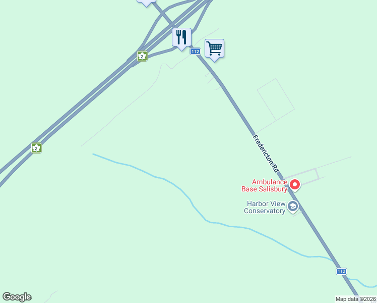 map of restaurants, bars, coffee shops, grocery stores, and more near 2888 Fredericton Road in Salisbury