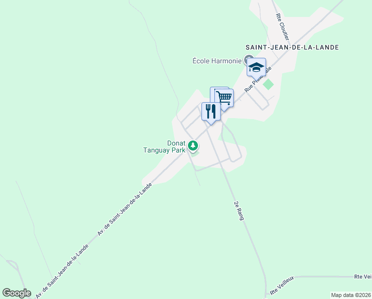 map of restaurants, bars, coffee shops, grocery stores, and more near 117 Rue de Parè in Saint-Georges