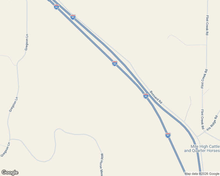 map of restaurants, bars, coffee shops, grocery stores, and more near 337 Mustang Trail in Anaconda