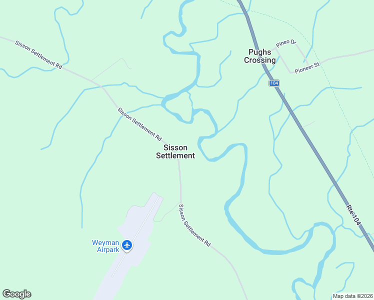 map of restaurants, bars, coffee shops, grocery stores, and more near 606 Sisson Settlement Road in Burtts Corner