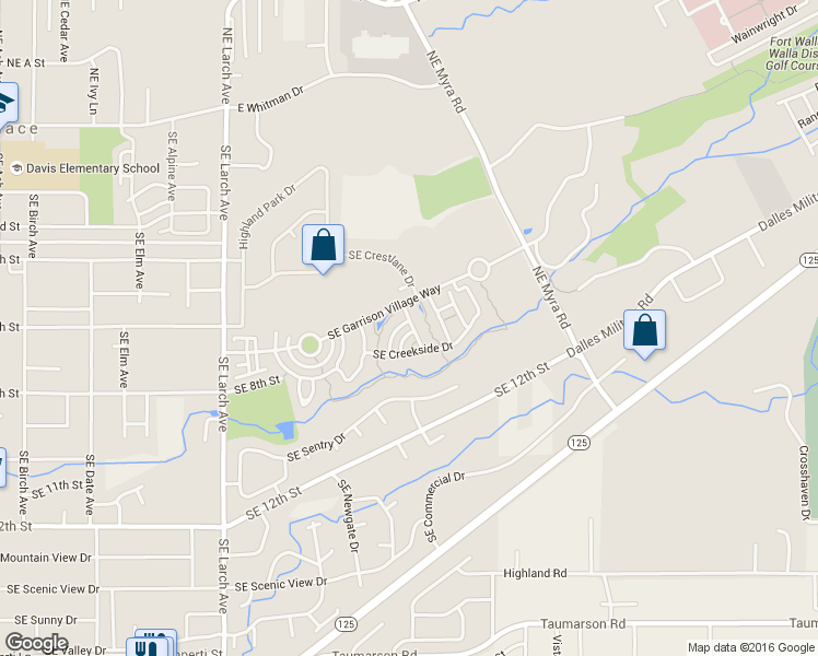 map of restaurants, bars, coffee shops, grocery stores, and more near 702 Southeast Heron Drive in College Place