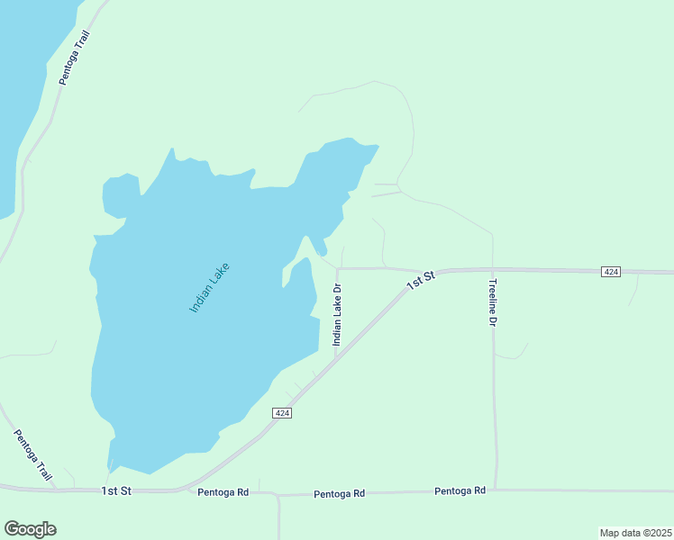 map of restaurants, bars, coffee shops, grocery stores, and more near 130 Indian Lake Drive in Crystal Falls