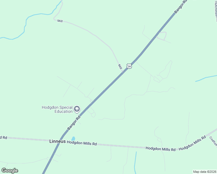 map of restaurants, bars, coffee shops, grocery stores, and more near Bangor Road in Linneus