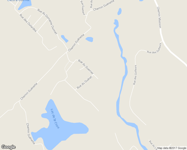 map of restaurants, bars, coffee shops, grocery stores, and more near Rue du Guéret in Sainte-Marguerite-du-Lac-Masson