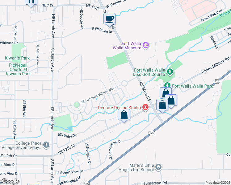 map of restaurants, bars, coffee shops, grocery stores, and more near 759 Southeast Goldeneye Drive in College Place