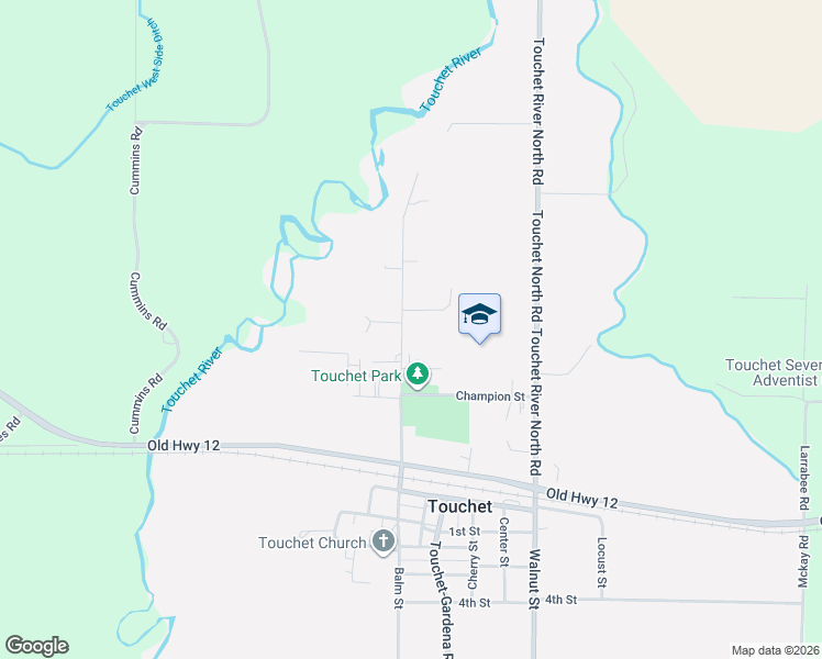 map of restaurants, bars, coffee shops, grocery stores, and more near 226 Hanson Road in Touchet