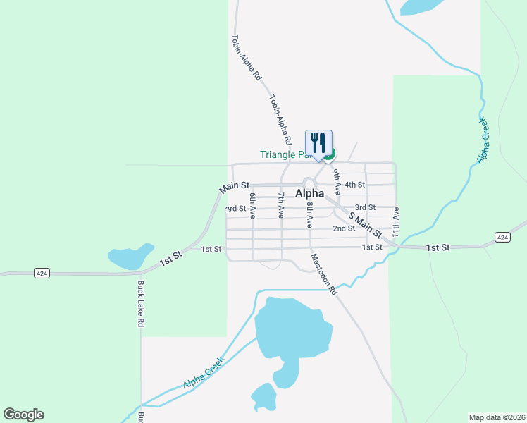 map of restaurants, bars, coffee shops, grocery stores, and more near in Alpha