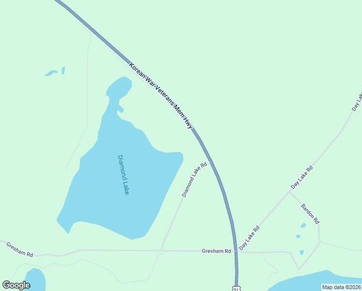 map of restaurants, bars, coffee shops, grocery stores, and more near 4217 Diamond Lake Road in Woodruff