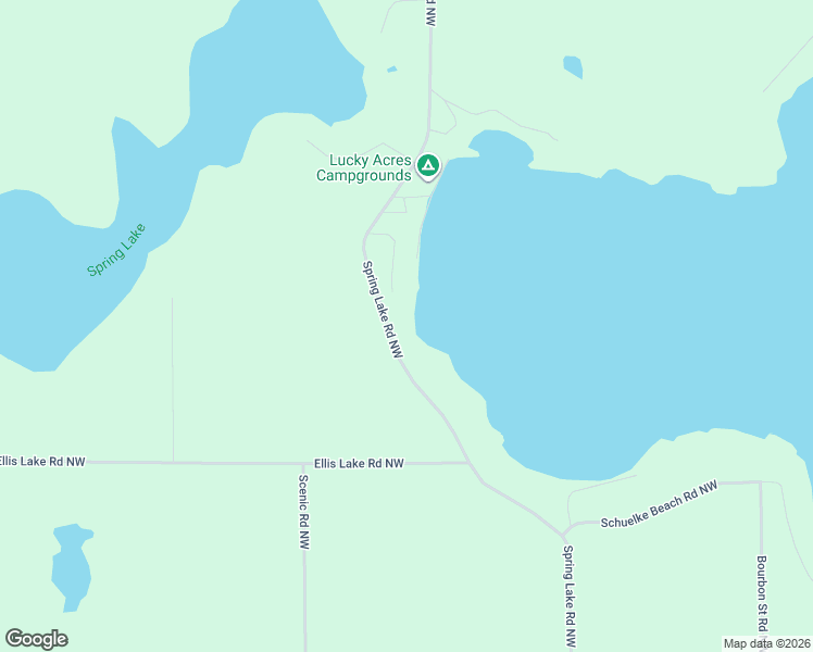 map of restaurants, bars, coffee shops, grocery stores, and more near 14721 Miltona West Road Northwest in Miltona