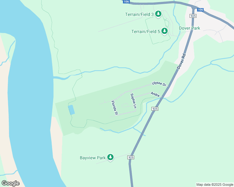 map of restaurants, bars, coffee shops, grocery stores, and more near 18 Telex Lane in Dieppe