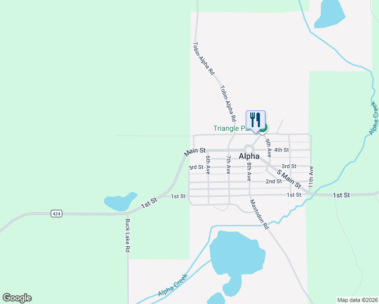 map of restaurants, bars, coffee shops, grocery stores, and more near 544-1468 Main Street in Crystal Falls