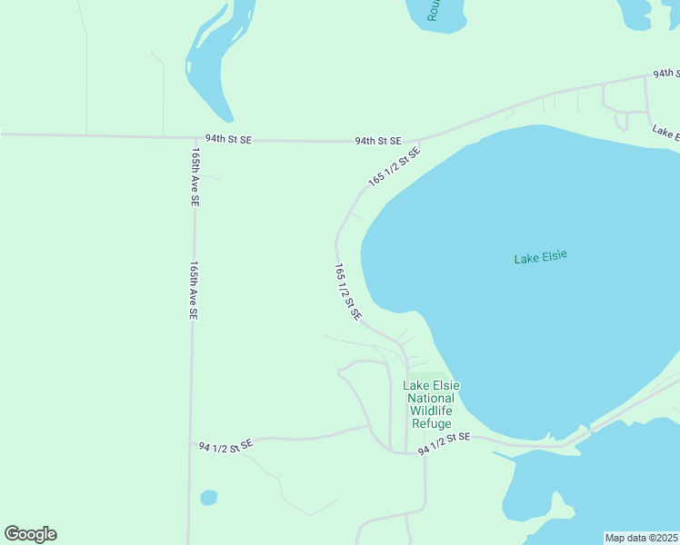 map of restaurants, bars, coffee shops, grocery stores, and more near 165 1/2 Street Southeast in Hankinson