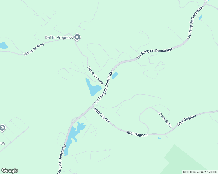 map of restaurants, bars, coffee shops, grocery stores, and more near 3175 1er Rang de Doncaster in Val-David