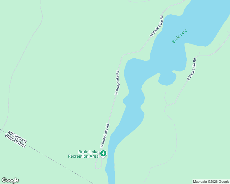 map of restaurants, bars, coffee shops, grocery stores, and more near 3765-3917 West Brule Lake Road in Iron River