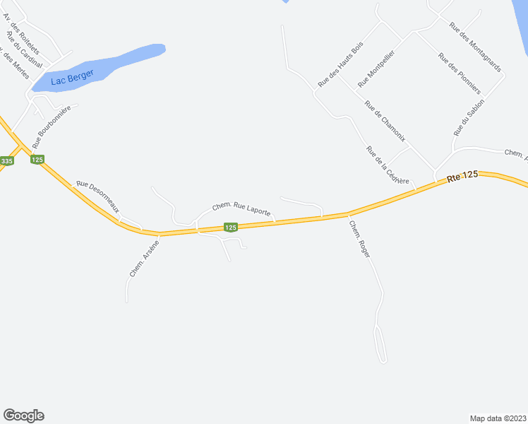 map of restaurants, bars, coffee shops, grocery stores, and more near 6805 Chemin Rue Laporte in Rawdon