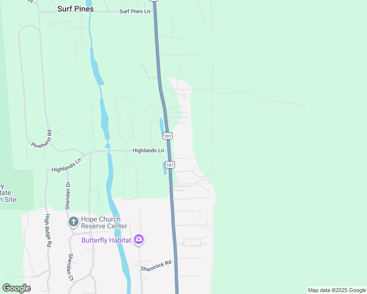 map of restaurants, bars, coffee shops, grocery stores, and more near 88717 U.S. 101 in Seaside