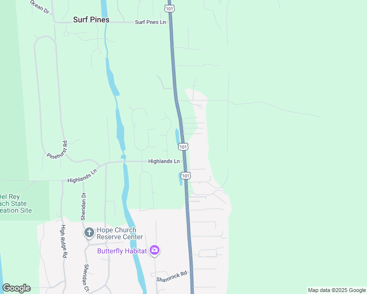 map of restaurants, bars, coffee shops, grocery stores, and more near 88717 U.S. 101 in Seaside