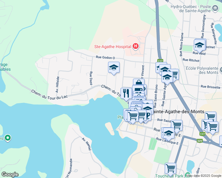 83 Chemin du Tour du Lac, SainteAgathedesMonts QC Walk Score