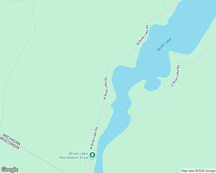 map of restaurants, bars, coffee shops, grocery stores, and more near 3801 West Brule Lake Road in Iron River