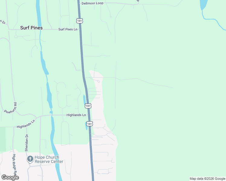 map of restaurants, bars, coffee shops, grocery stores, and more near 88762 Dawson Road in Seaside