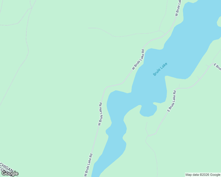 map of restaurants, bars, coffee shops, grocery stores, and more near 3801 West Brule Lake Road in Iron River