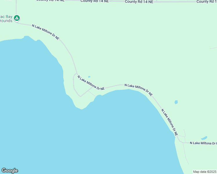 map of restaurants, bars, coffee shops, grocery stores, and more near 2356 North Lake Miltona Drive Northeast in Miltona