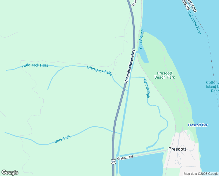 map of restaurants, bars, coffee shops, grocery stores, and more near Little Jack Falls Road in Rainier
