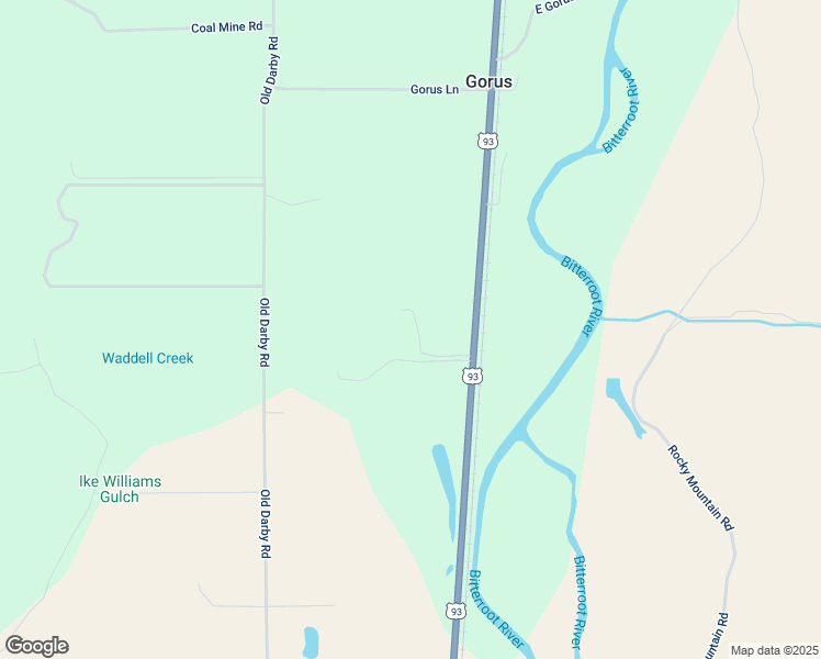 map of restaurants, bars, coffee shops, grocery stores, and more near 2955 U.S. 93 in Darby