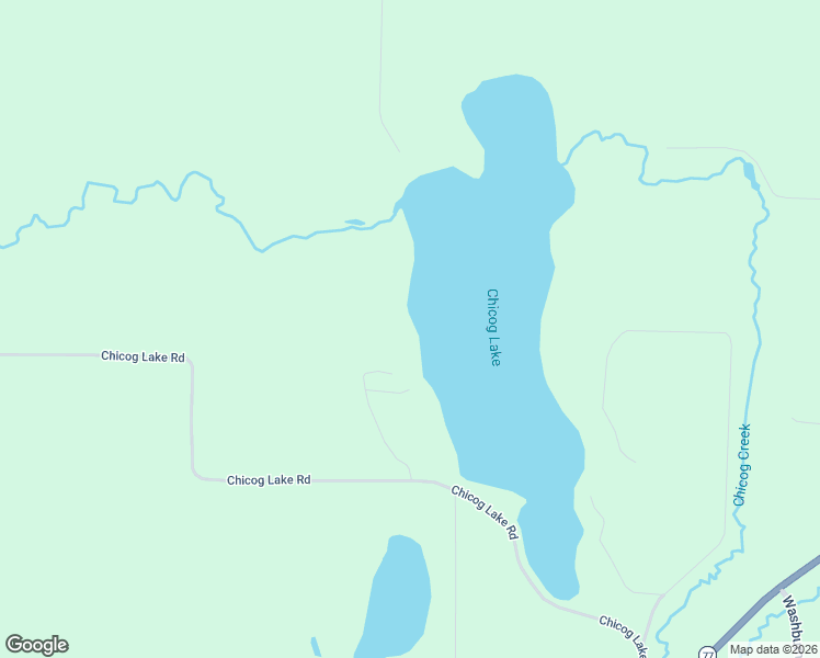 map of restaurants, bars, coffee shops, grocery stores, and more near W7538 Chicog Lake Road in Trego