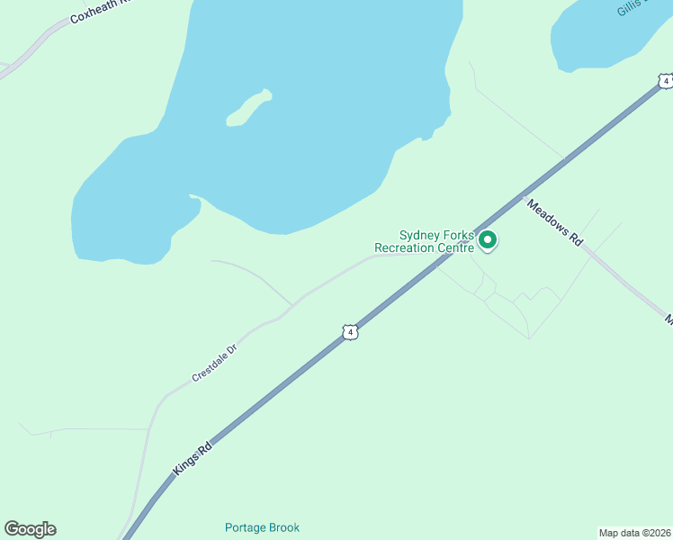 map of restaurants, bars, coffee shops, grocery stores, and more near 60 Crestdale Drive in Sydney Forks